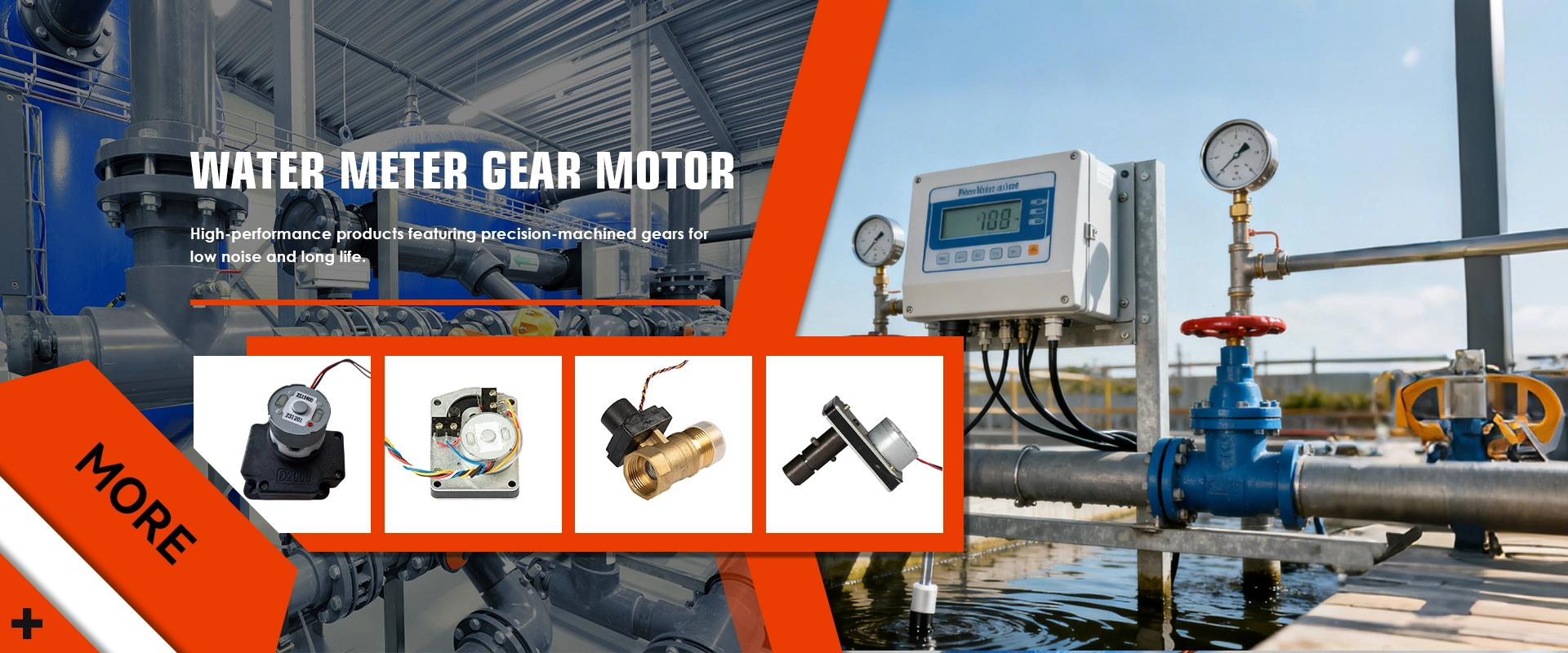 Kina Water Meter Gear Motor Factory
